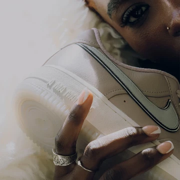 A Ma Maniére x Nike Air Force 1 While You Were Sleeping Mood Closeup