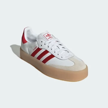 adidas Sambae White Better Scarlet seitlich von Vorne