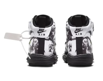 Off-White Nike Air Force 1 Grim Reaper von Hinten