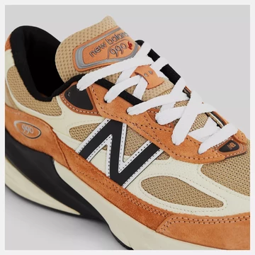 New Balance 990v6 Sepia Detail Mittelfußbereich