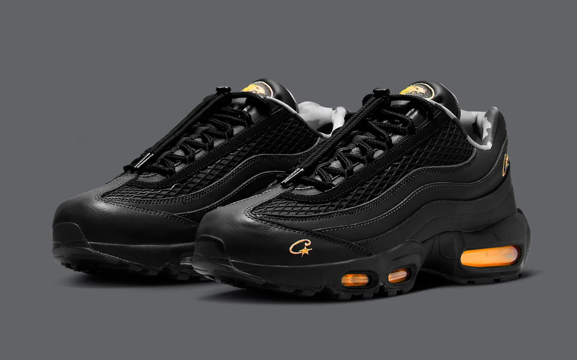 Black and yellow air max 95 on sale