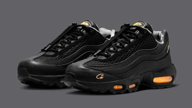 Corteiz x Nike Air Max 95 Black Tour Yellow - Mockup