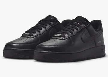 ALYX Nike Air Force 1 Low Black schräg