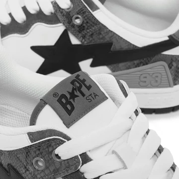A Bathing Ape BAPE SK8 Sta Black Snakeskin Details