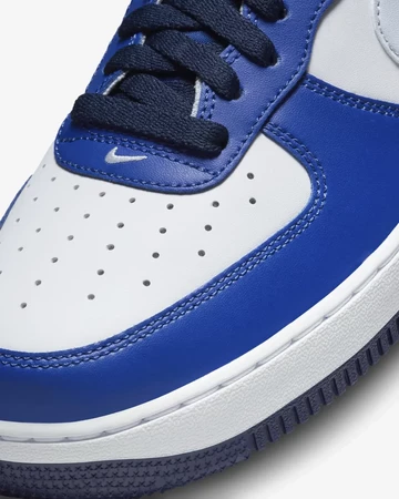 Air Force 1 Low White Game Royal Detail Toebox