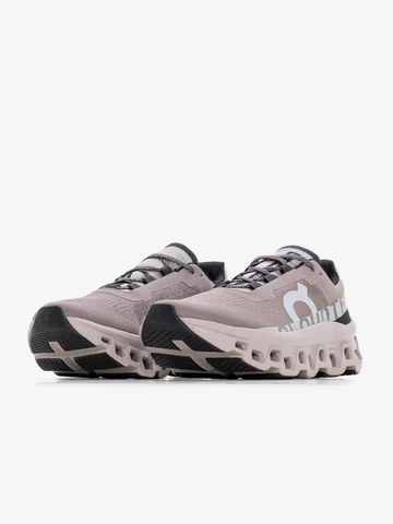 On Running Cloudmonster Cinder Fog schräg frontal