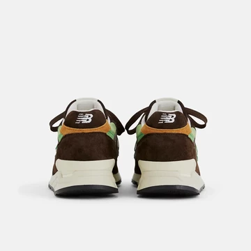 New Balance 998 Brown Green von Hinten