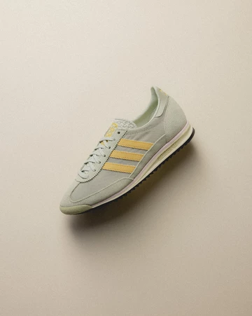 Der adidas SL 72 Gentle Green von Asphaltgold abgelichtet
