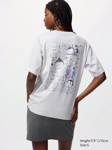 Labubu x UNIQLO White Backprint