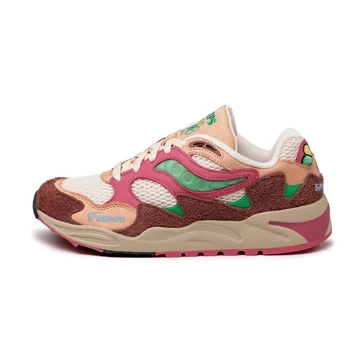 Jae Tips Grid Saucony Shadow 2 What's The Occasion? - Brwon/Red - außen