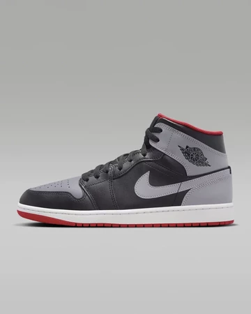Jordan 1 Mid Black Fire Red innenseite