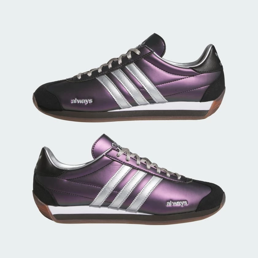 Always x adidas Country Purple Metallic Dead Stock