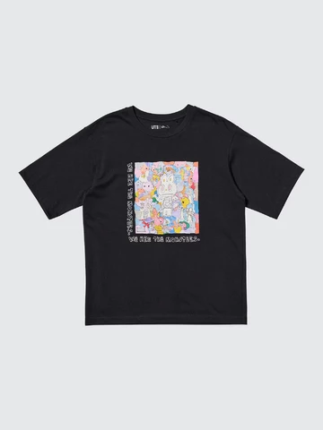 Labubu x UNIQLO Black T-Shirt
