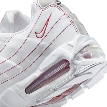 Air Max 95 OG All White Big Bubble Red Ferse Details