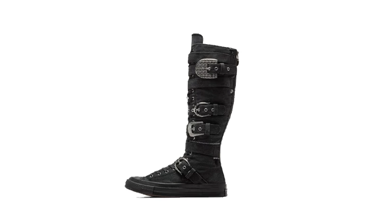 Black tall converse online