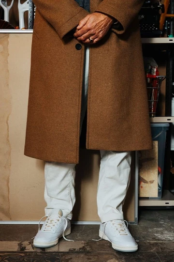 solebox Reebok Club C 85 Vintage Lookbook On Feet von Vorne Model