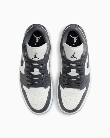 Jordan 1 Low Dark Grey von Oben