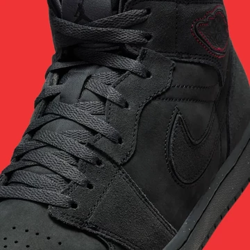 Jordan 1 Mid Monochrome Black Details