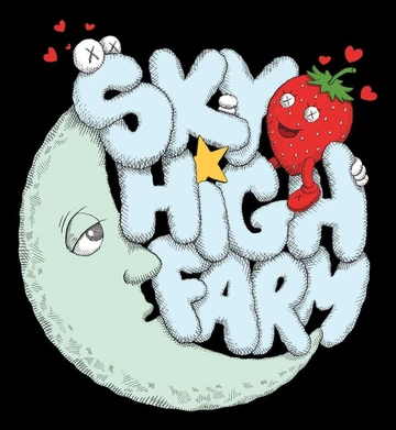 KAWS Sky High Farm Workwear Nike Air Force 1 Logo