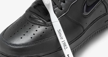 Air Force 1 Low Triple Black Jewel - mit Bürste