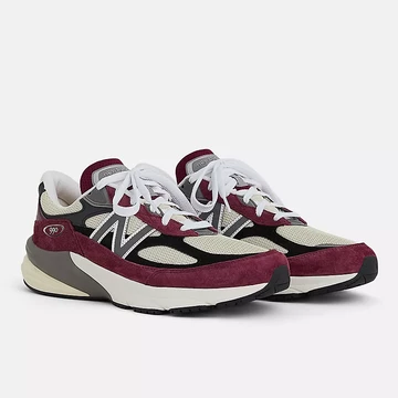 New Balance 990v6 Dark Ember schräg fronal