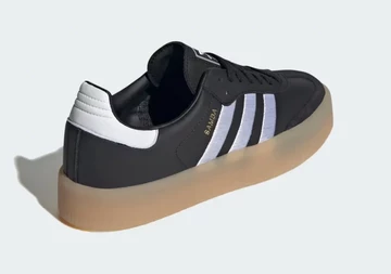 adidas Sambae Black White sietlich von Hinten