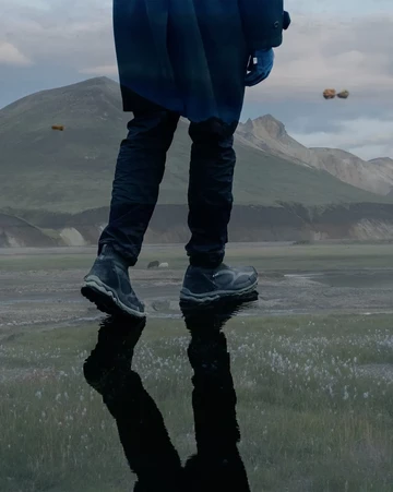 Nonnative Mizuno Wave Mujin TL GTX Mid Lookbook Motion von Hinten