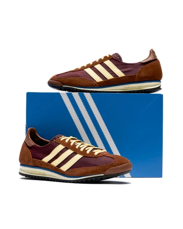 adidas SL 72 Maroon seitlich mit Karton