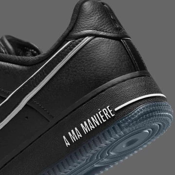 A Ma Maniére x Nike Air Force 1 Low Black Ferse Details