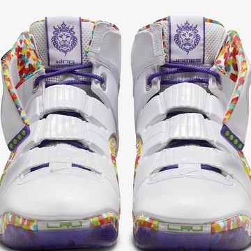 Nike LeBron 4 Fruity Pebbels Detail von Vorne