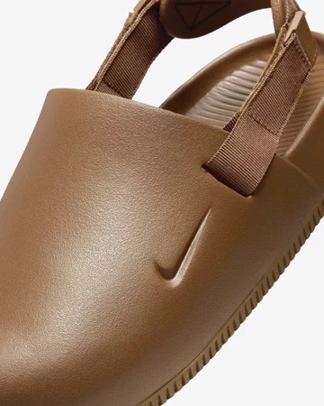 Nike Calm Mule Light British Tan Detail Toebox