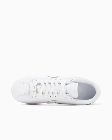 Nike Cortez Triple White von oben