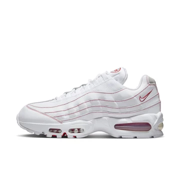 Air Max 95 OG All White Big Bubble Red Außenseite