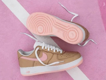 Air Force 1 Linen Moodbild Außenseite und Sohle