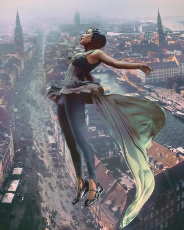 NAKED Copenhagen x Nike Shox Z Calistra Mood flying