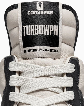 Details des Rick Owens Converse Turbowpn Mid Pack in weiß
