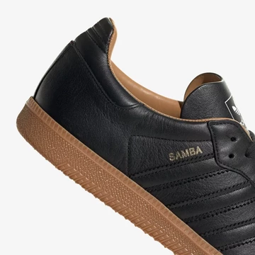adidas Samba OG Black Gum Made in Italy Details Ferse