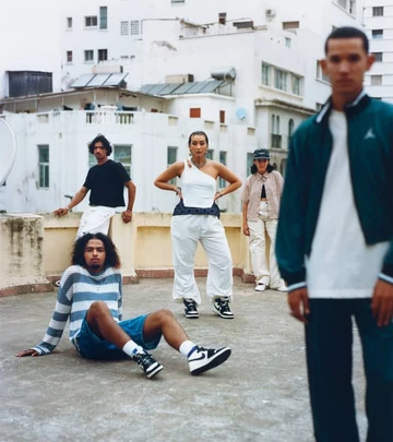 Jordan Air Ship SP x Opium Black Court Purple Mood 5