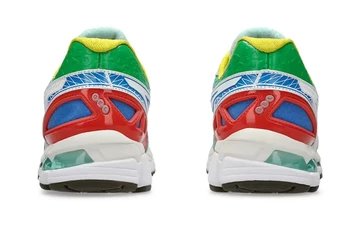 Der Multi Colorway aus dem KENZO ASICS GEL-Kayano 20 Pack vo hinten