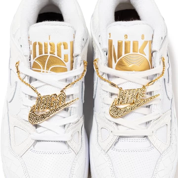 NIGO x Nike Air Force 3 Low Croc Pack White Detail Paar von Oben