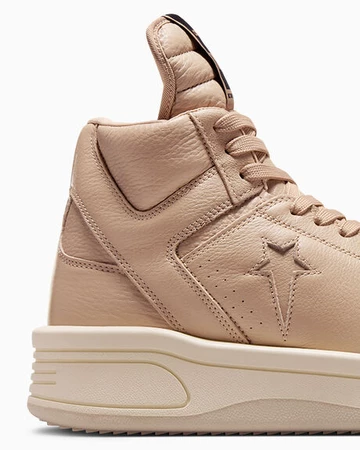 Details des Rick Owens Converse Turbowpn Mid Pack in Beige