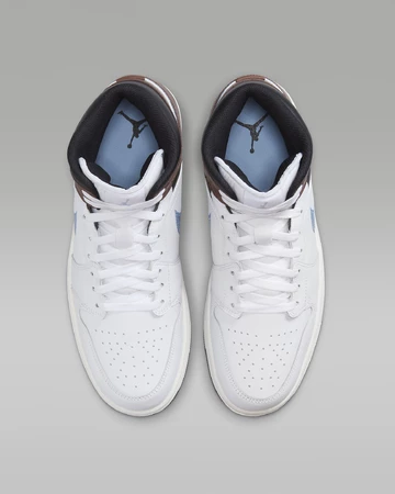 Der Jordan 1 Mid Blue Grey von oben