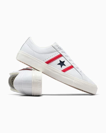 Converse CONS One Star Academy Pro Leather White schräg seitlich