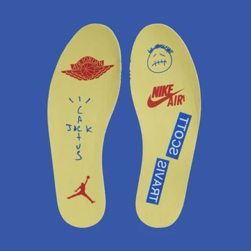 Travis Scott Jordan 1 Low Canary Einlegsohle