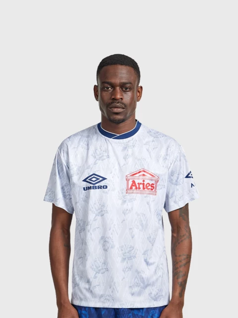 Aries x Umbro White Roses SS Football Jersey Image