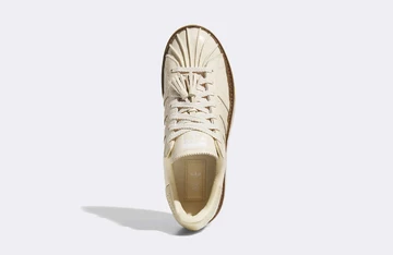 CLOT x adidas Superstar Milky Tea von oben