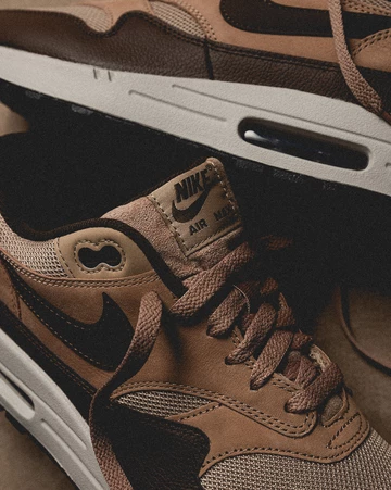 Lookboon Foto des Air Max 1 Hemp Cacao Wow mit seinen Details, das Bild ist von Asphaltgold