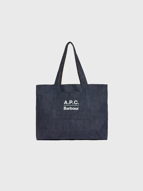 Barbour x APC Denim Weekender Holdall Bag Image