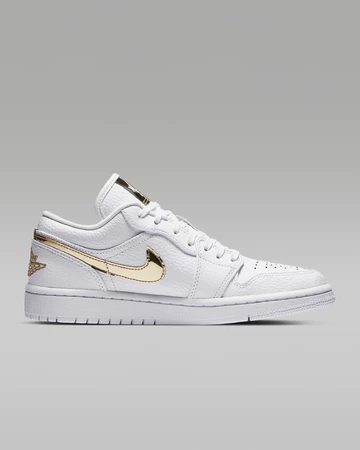 Air Jordan 1 Low Gold Metallic Swoosh Innenseite