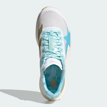 A Bathing Ape x adidas Adizero Evo SL Blue Pink Gold von oben